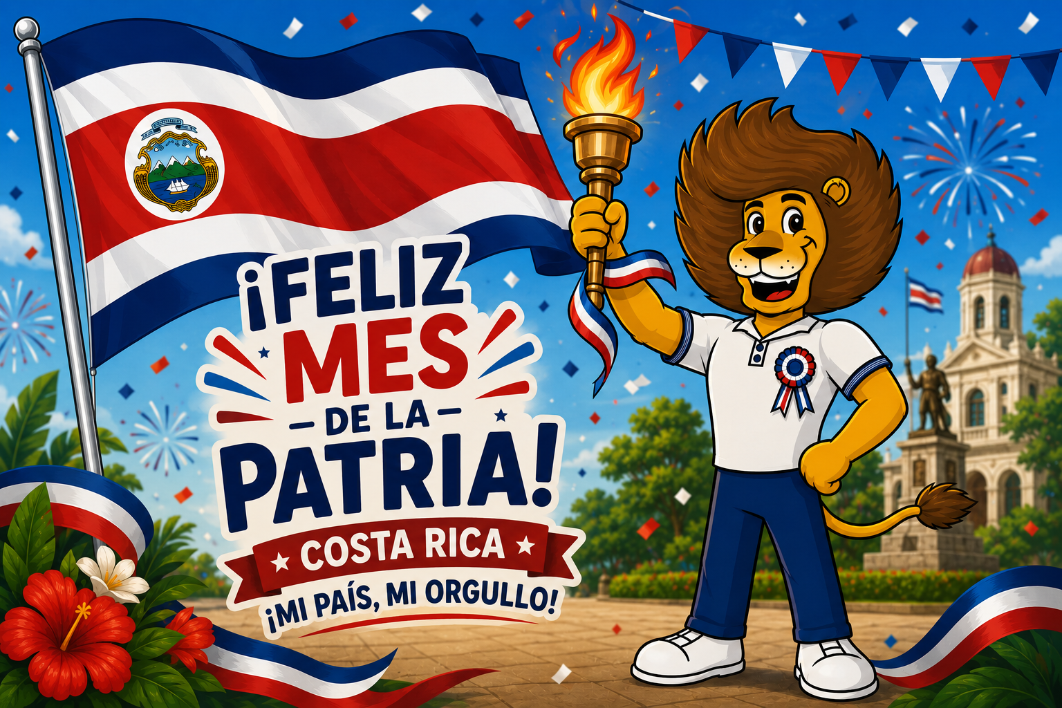 ¡Feliz Mes de la Patria! Costa Rica - Sun View School