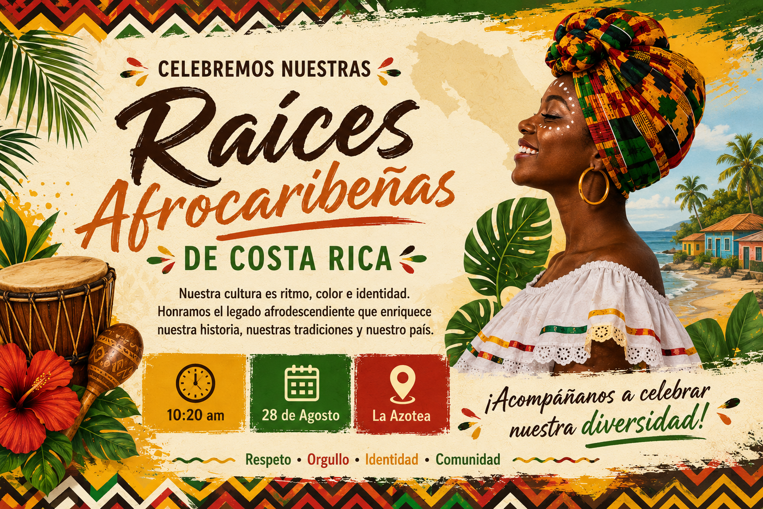 Celebremos nuestras Raíces Afrocaribeñas de Costa Rica
